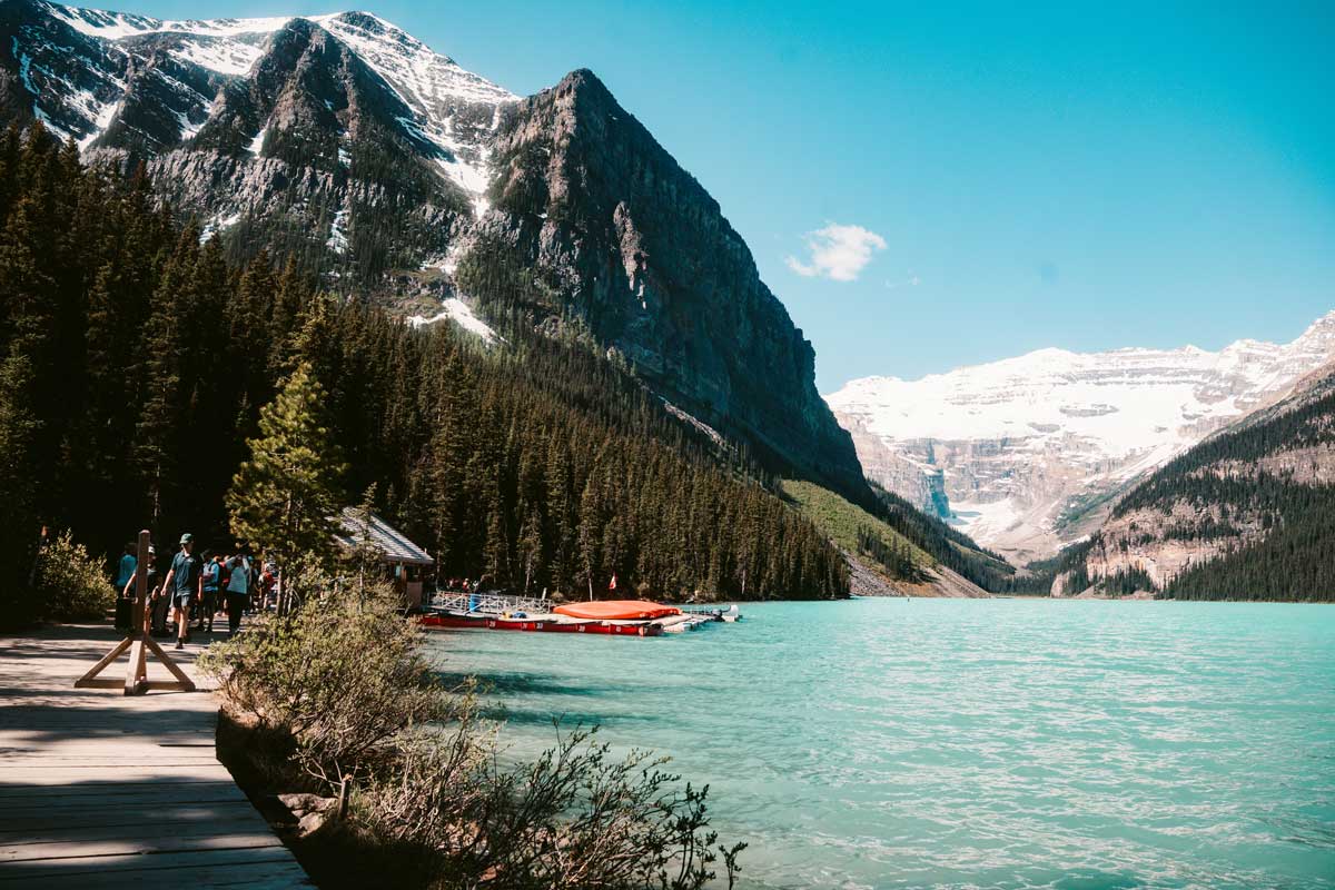 Canoe adventure at Lake Louise