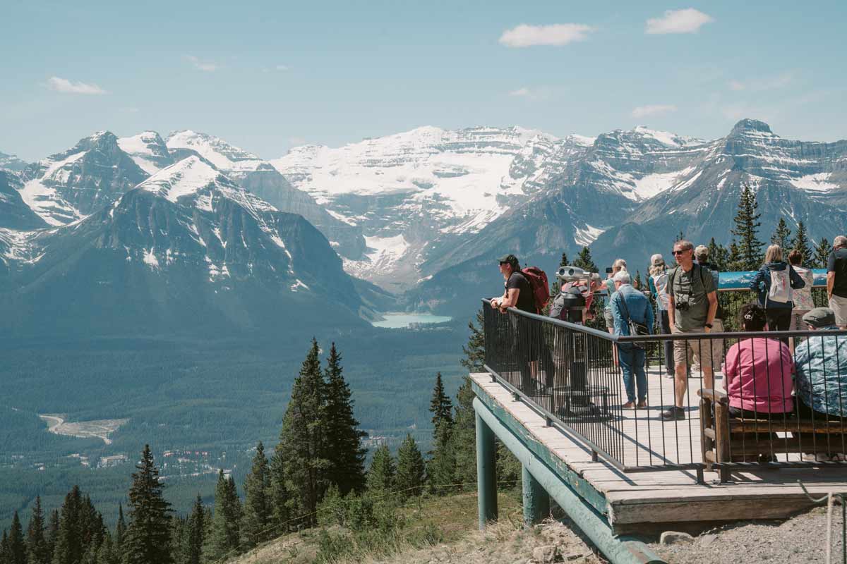 Viewing deck at Lake Louise Summer Gondola